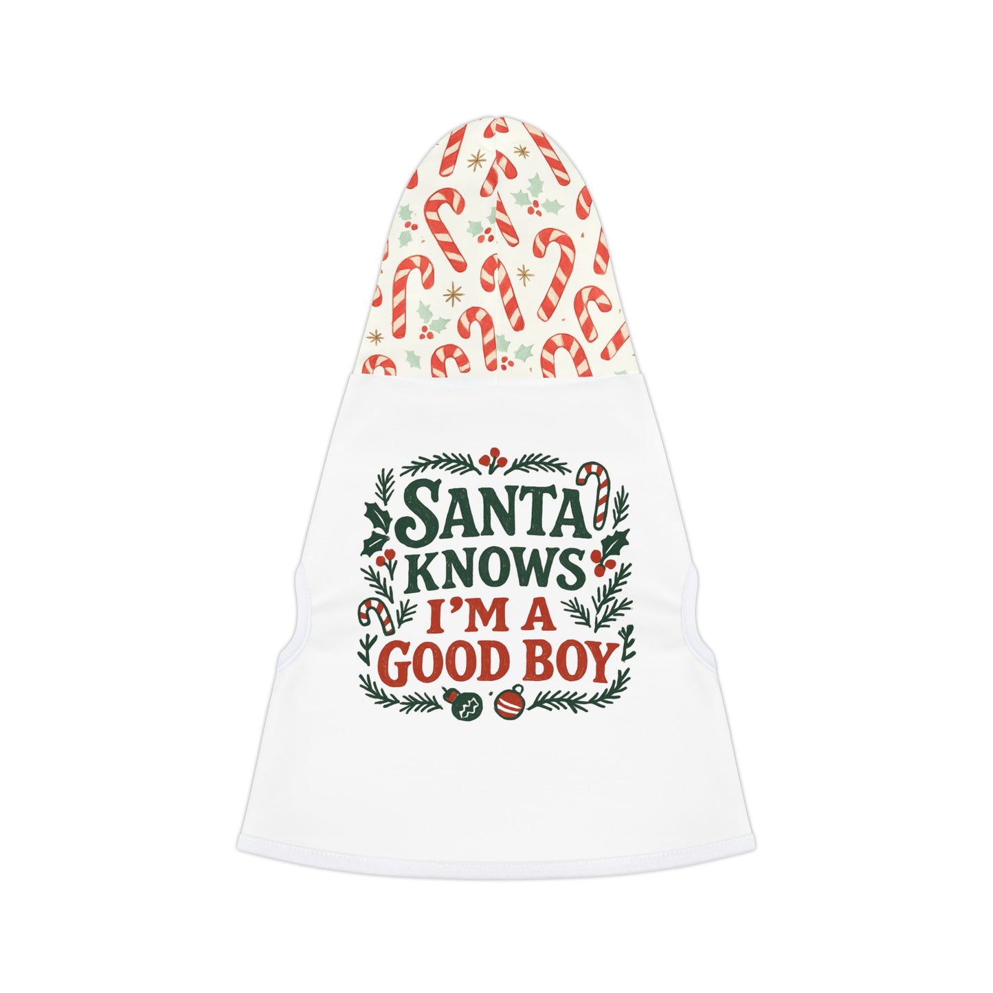 Festive Pet Hoodie for Good Boys