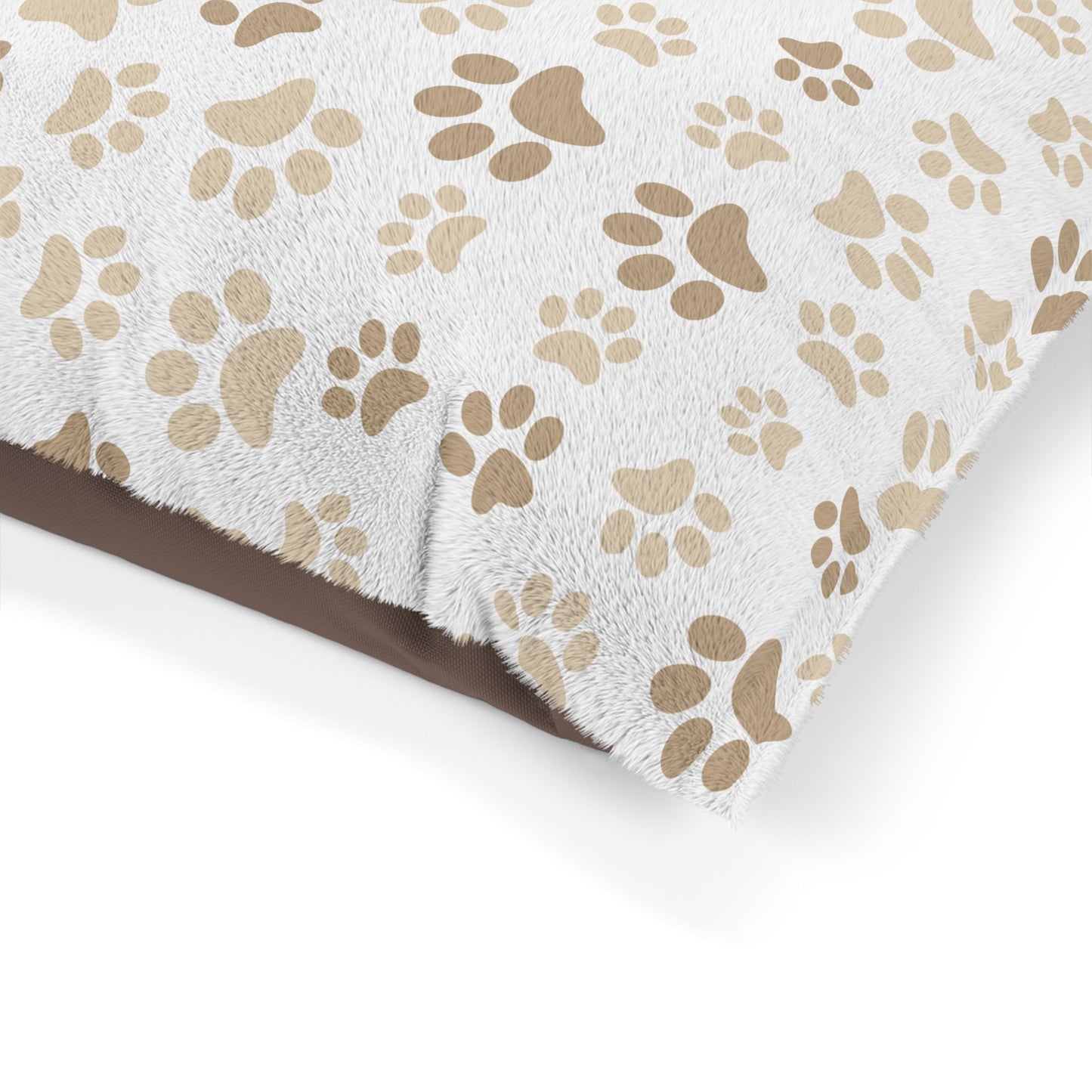 Cozy Paw Print Pet Bed for Comfortable Resting