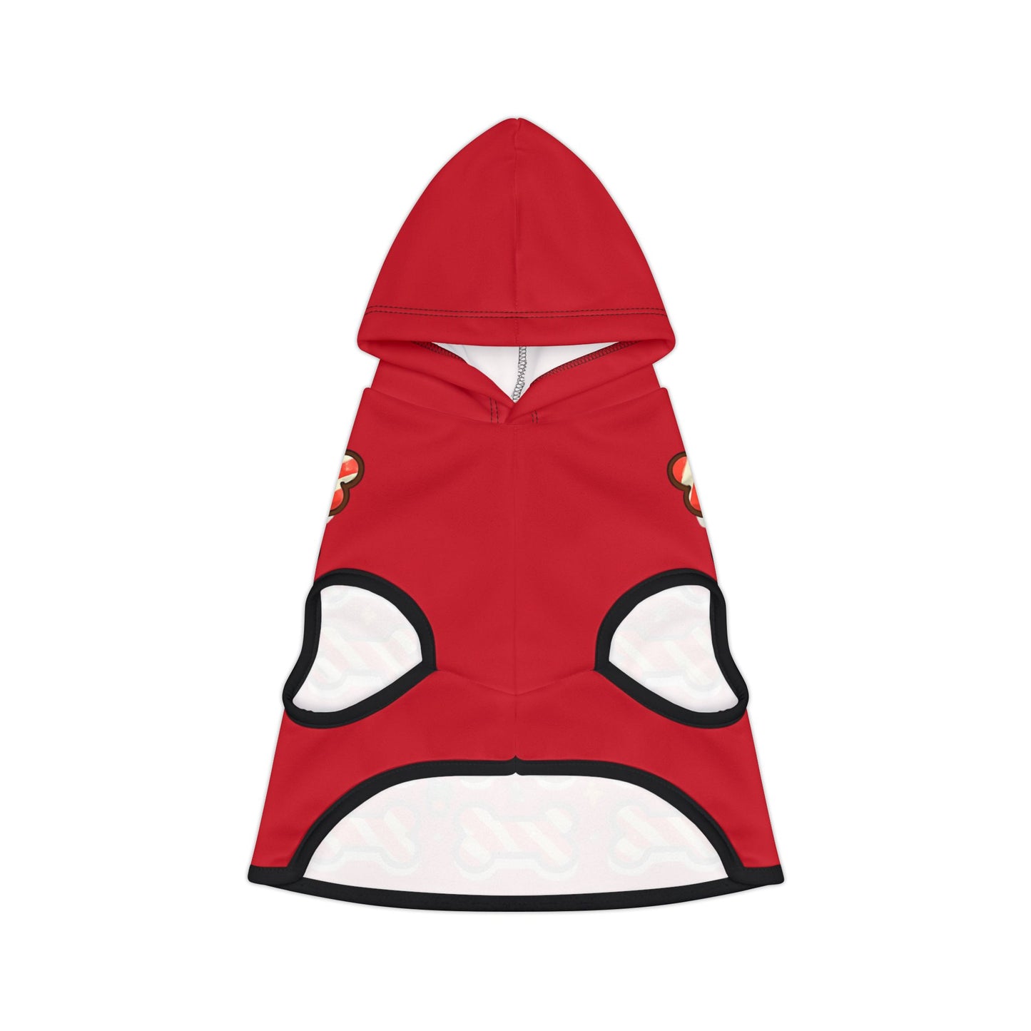 Festive Pet Hoodie with Cute Bone Print