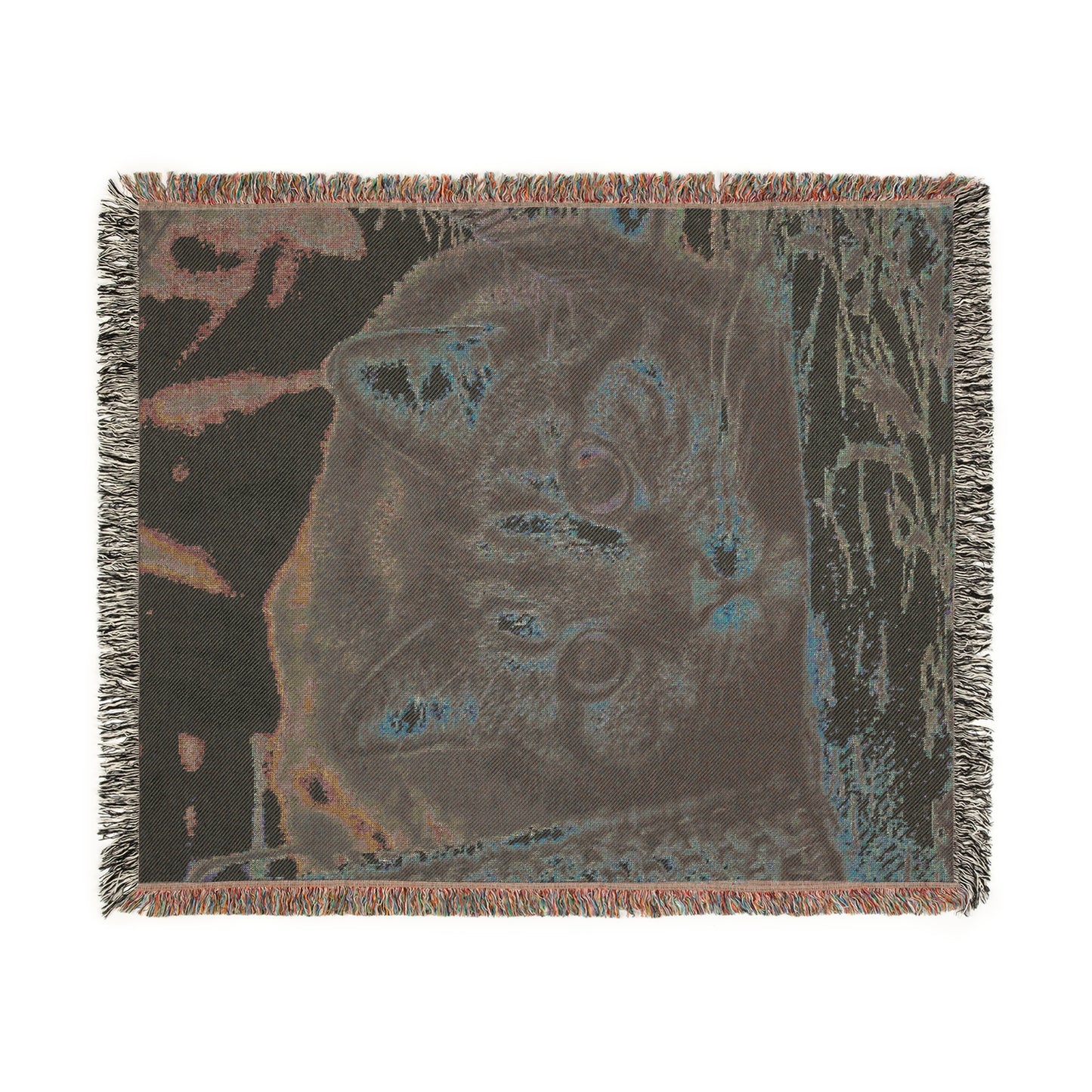 Cozy Cat Woven Blanket