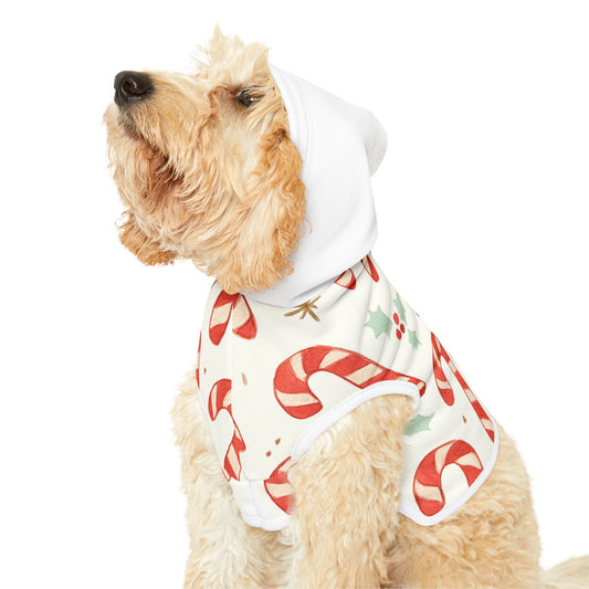 Candy Cane Pet Hoodie