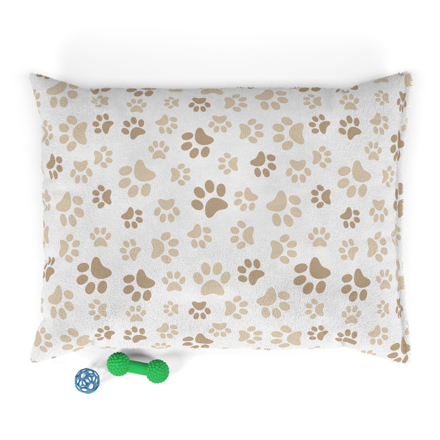 Cozy Paw Print Pet Bed for Comfortable Resting